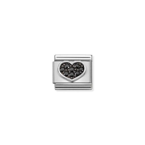 COMPOSABLE CL SYMBOLS ezüst charm Heart Black 