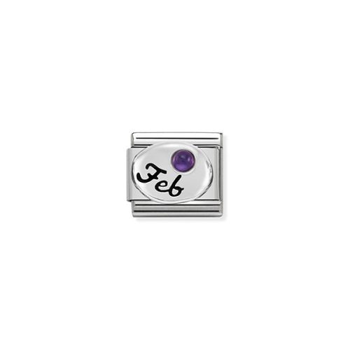 COMPOSABLE Classic SYMBOLS ezüst charm February Amethyst