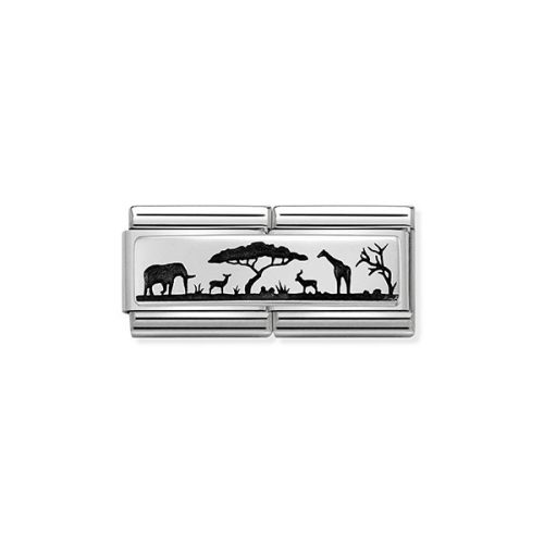 COMPOSABLE Classic DOUBLE SPECIAL ezüst charm Skyline Savana