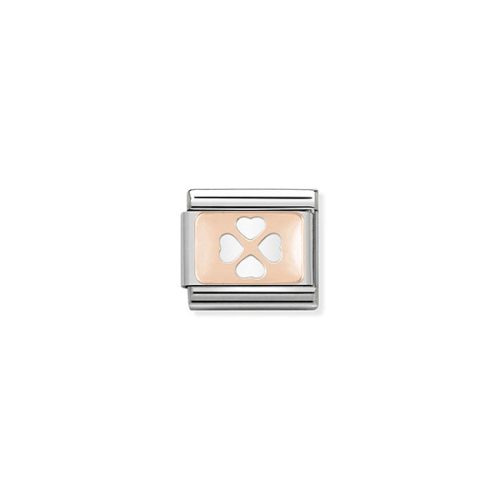 COMPOSABLE Classic PLATES rosegold charm 4-Leaf Clover